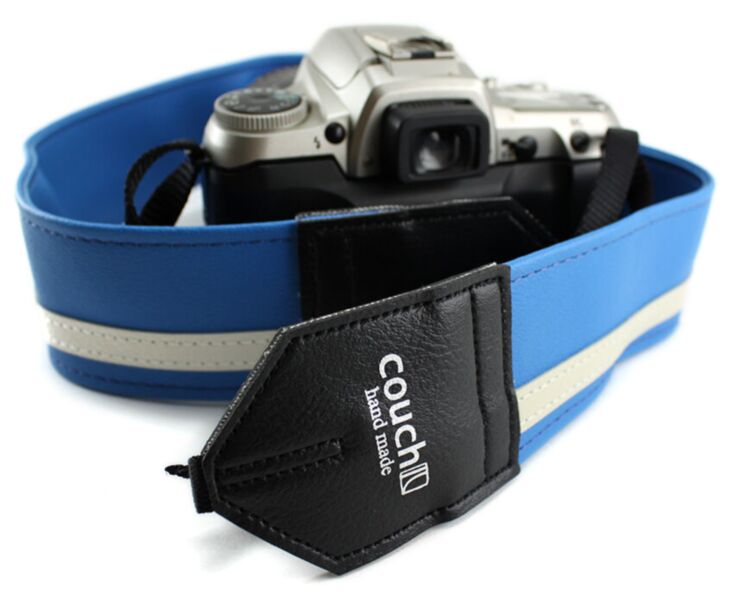The Runway Blue Racer X Camera Strap