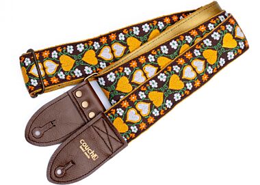 Wonderland Hearts 70's Vintage Guitar Strap
