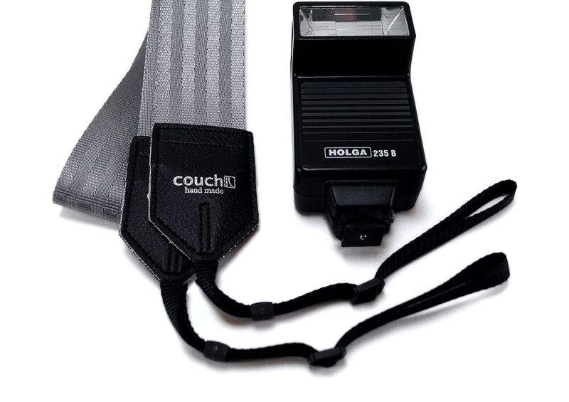 The Industrial Silver Seatbelt Camera Strap