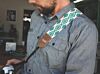 Southwestern Print Native American Camera Strap- Salmon