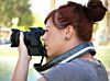 The Vintage Black Cadillac Hardtop Racer X Camera Strap