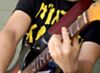 The Dark Red Luggage Guitar Strap