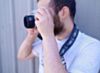 Hendrix Style Electric Blue Hippie Weave Camera Strap