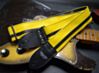 Yellow w/ Black Racer X Guitar Strap 