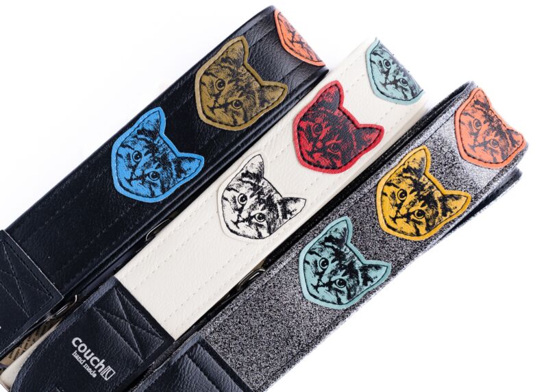 Custom Cat Guitar Strap- You Pick the Strap and Cats!
