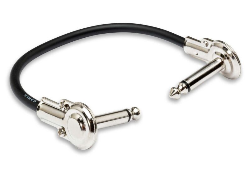 Hosa Guitar Patch Cable - Low- Profile Right Angle to Right Angle - 6 inches
