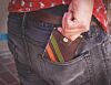 Couch Racer Wallet- Brown w/ Orange & Army Stripes