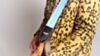 light blue seatbelt Guitar Strap
