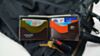 Couch Racer Wallet- Brown w/ Orange & Army Stripes