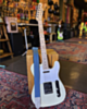Lake Placid Blue Double Stitch Guitar Strap 