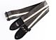 Black Sparkle Metal Flake Racer X Guitar Strap