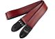 The Dark Red Luggage Guitar Strap