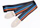 Black Orange & Blue Double Racer X Guitar Strap 