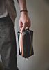 Mens Racing Stripe Dopp Kit Shave Bag