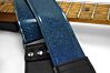 Custom Blue Sparkle Lighting Bolt Guitar Strap by Couch 