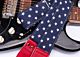 Abstract Flag Guitar Strap V2 - The Red White and Blue American Flag Guitar Strap - Limited Edition