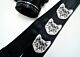 The Couch Cat Camera Strap- Black With White Cats
