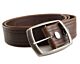 Double Stitch Brown Vegan Belt- Classic Vintage Look 