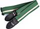 Sage Green Camaro and White Racer X Guitar Strap