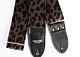 Cheetah Print Guitar Strap - Brown