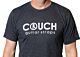Couch Logo Band Tee - Black Heather and White Print