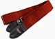 Royal Red 1970's Vintage Cloth Guitar Strap V2