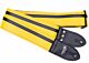 Yellow w/ Black Racer X Guitar Strap 