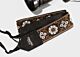 Cork and Brown Flowers Camera Strap