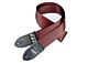 The Plain Maroon Vegan Seatbelt Guitar Strap