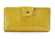 Vintage Texture Mustard Vinyl Womens Wallet Made of 70s Vegan Leather 
