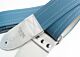 Lake Placid Blue Double Stitch Guitar Strap 