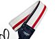 White With Red Racer X Camera Strap