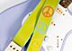 Peace Sign Guitar Strap - Color