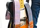 Violet Sky Mexican Blanket Guitar Strap- Made of Vintage Serape Southwest Fabric 