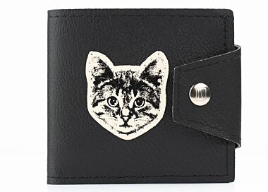 The Couch Cat Wallet Black & White- EURO size