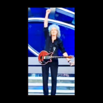 Brian May at Italy's Huge San Remo Festival