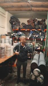 DANIEL PERKINS<br>FOUNDER, DESIGNER, PRESIDENT, OR  (BIG CHIEF)<br>Dan started Couch out of his garage in 1999 and is stoked to see how his idea has grown into a thriving company involving the skills and contributions of so many talented people. When not designing, making and shipping your straps, Dan has licensed over 100 songs to film and television and has played so many gigs in so many bands he lost track last year. His new band Soft Top is what’s next and he’s stoked. 
