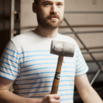 MATT FRY<br>CAPTAIN OF THE SHIP<br>Matt pretty much runs the day-to-day operations at Couch as far as answering your questions and making sure your order gets out. He also helps schedule and control the flow of what's getting made and who's doing what. He played guitar in Silverlake trio The Happy Hollows and even teched for The Afghan Whigs back in the day.  He likes the Cleveland Browns. Rumor has it he’s starting up something new now as we speak. 